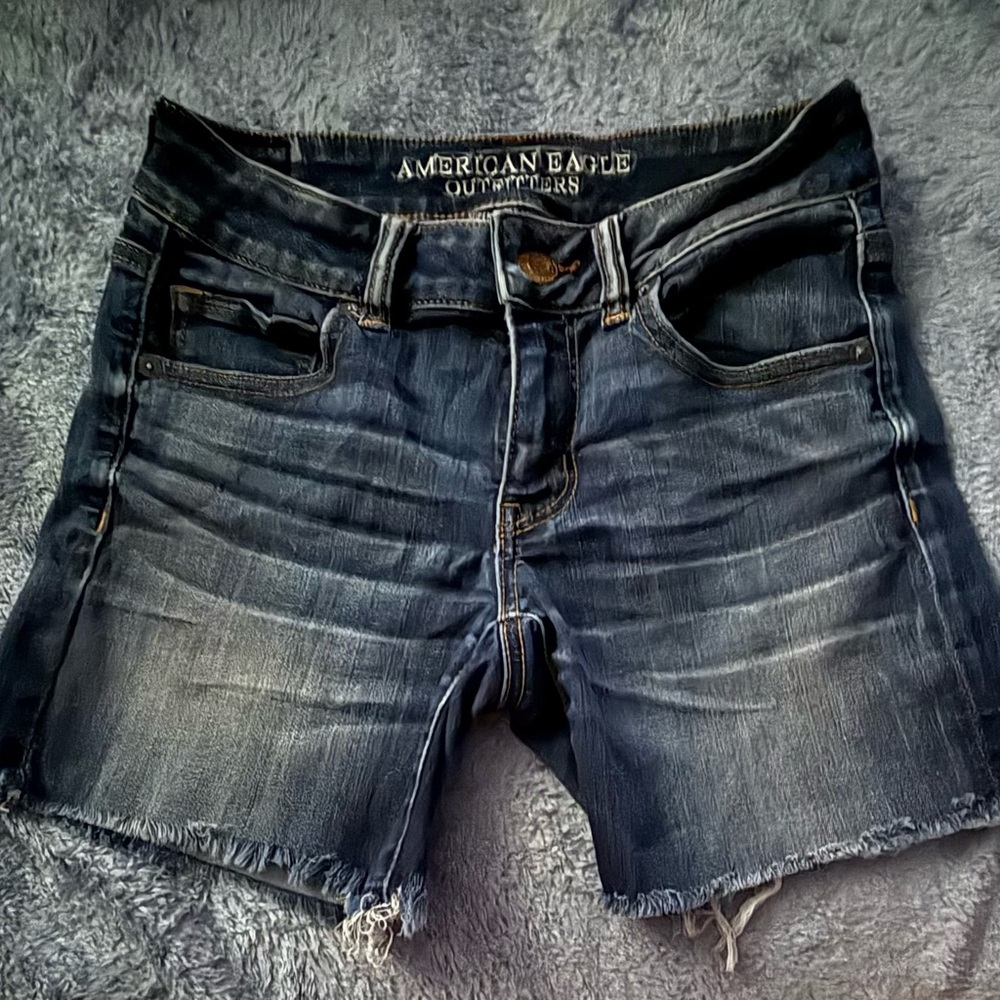 American Eagle Outfitters Dark Blue Jean Shorts